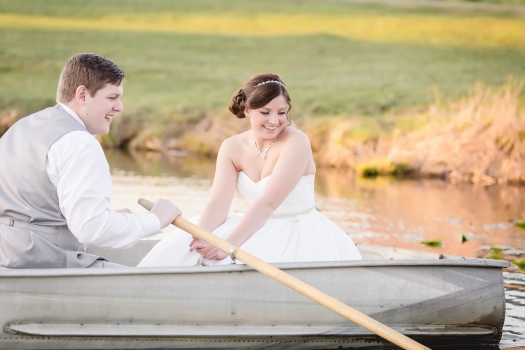 Bride &amp; Groom at Lingrow Farm