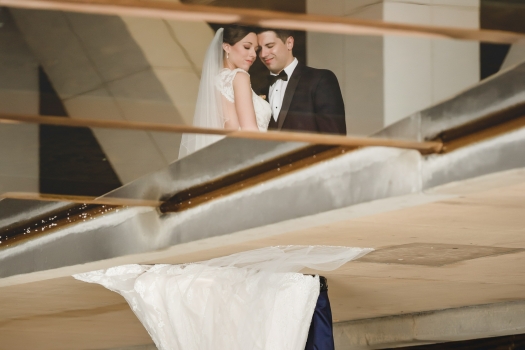 Bride and Groom at the David L. Lawrence Convention Center