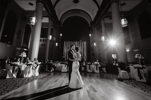 Wedding Reception at Pittsburgh's Grand Hall at the Priory