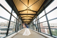Bride and Groom at the Duquesne University Power Center