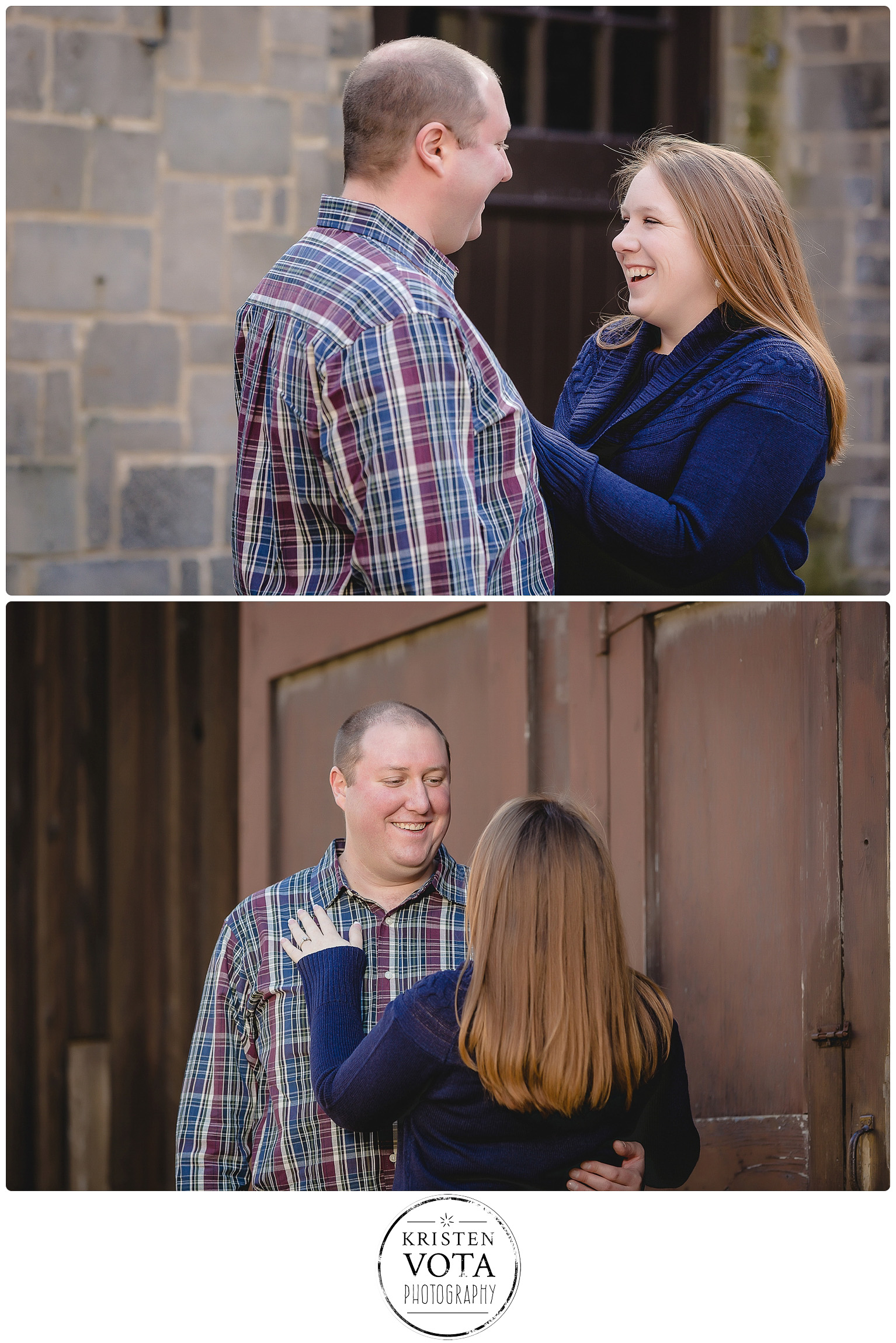 Fall engagement photos at Hartwood Acres near Pittsburgh