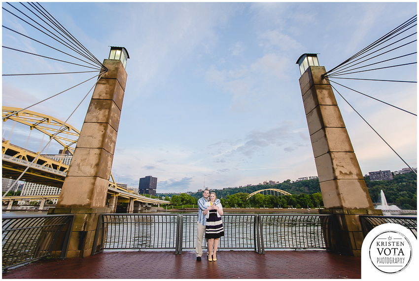 Pittsburgh engagement session on the North Shore