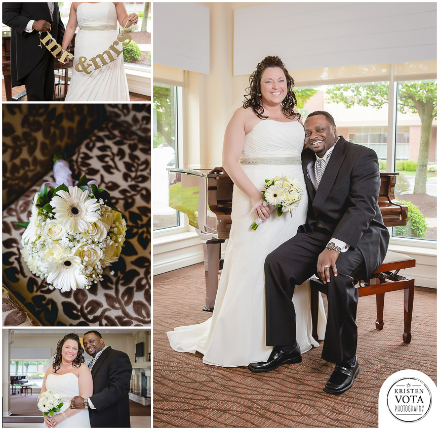 Bride & groom at Hilton Garden Inn Southpointe Pittsburgh wedding