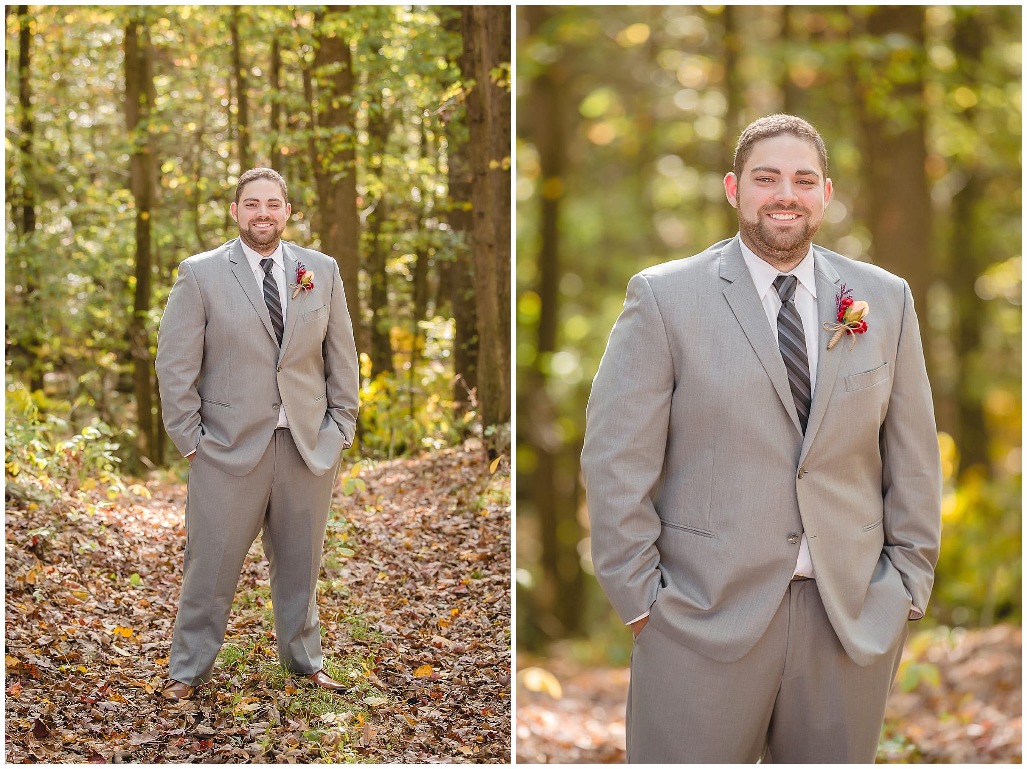 Groom portraits at the Barn at Soergel Hollow