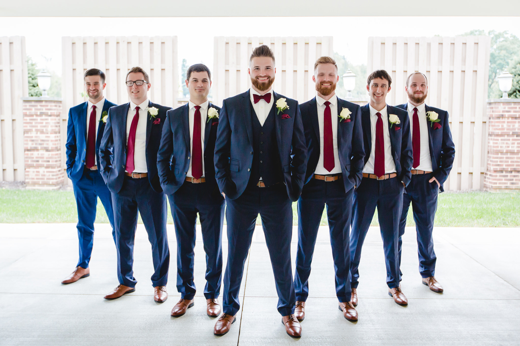Groom with his groomsmen at the Chadwick in Wexford