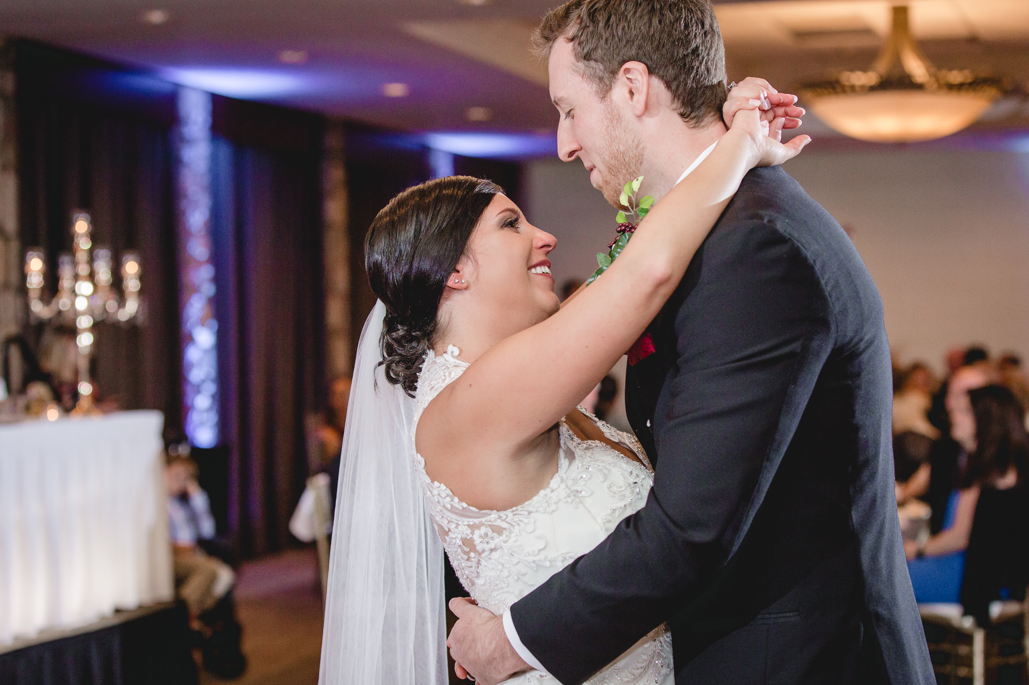 First dance as newlyweds at DoubleTree Pittsburgh Airport