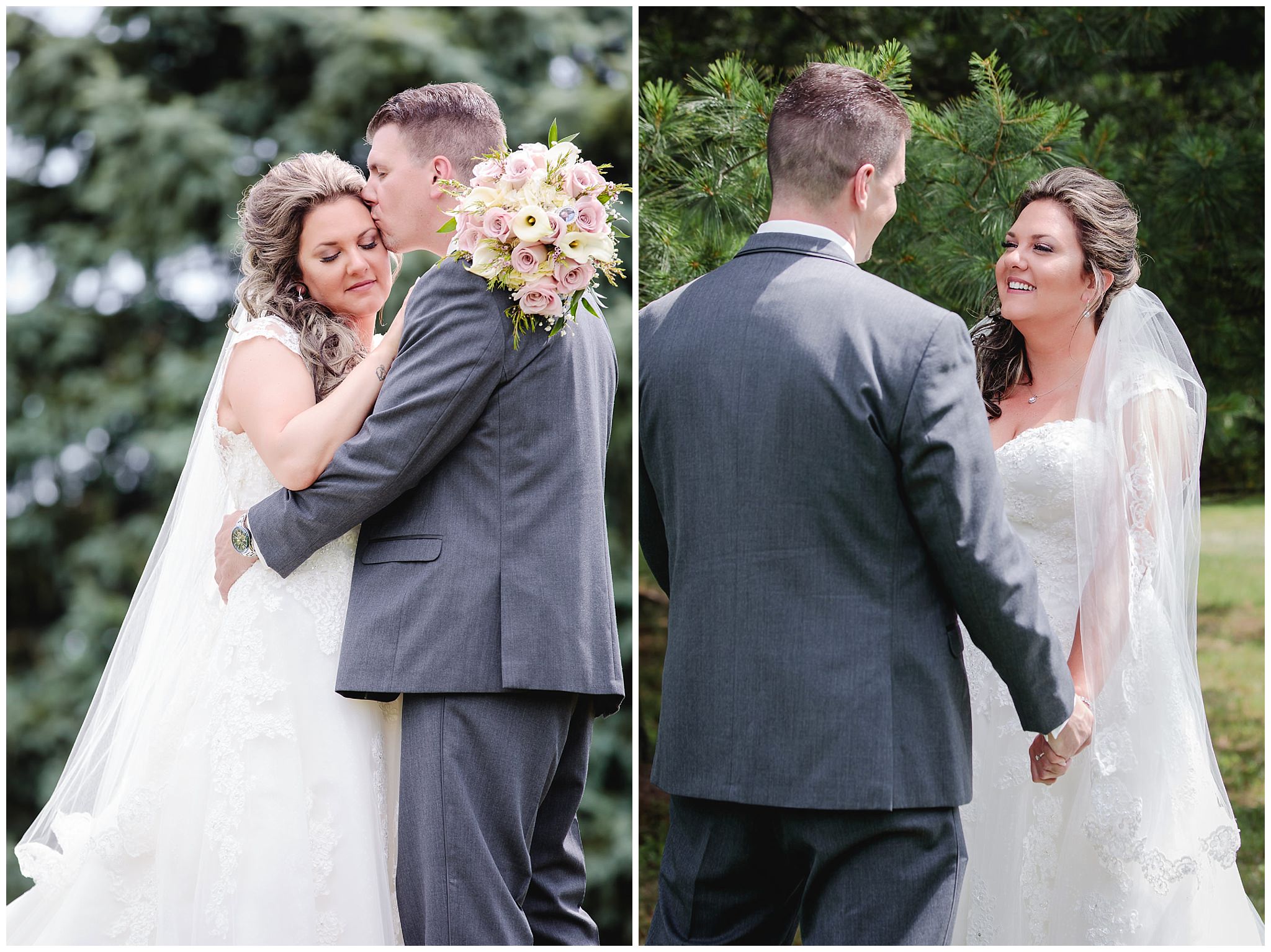 Newlyweds portraits at Chestnut Ridge Golf Resort