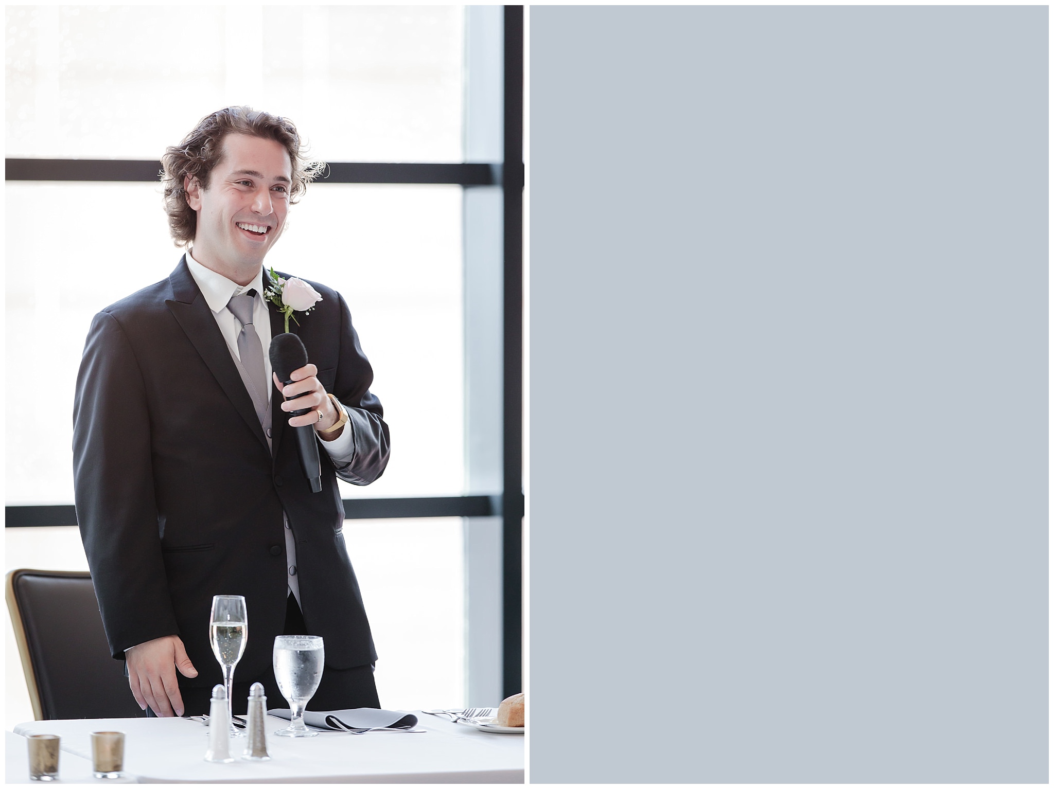 Best man toasts the bride & groom at Duquesne University
