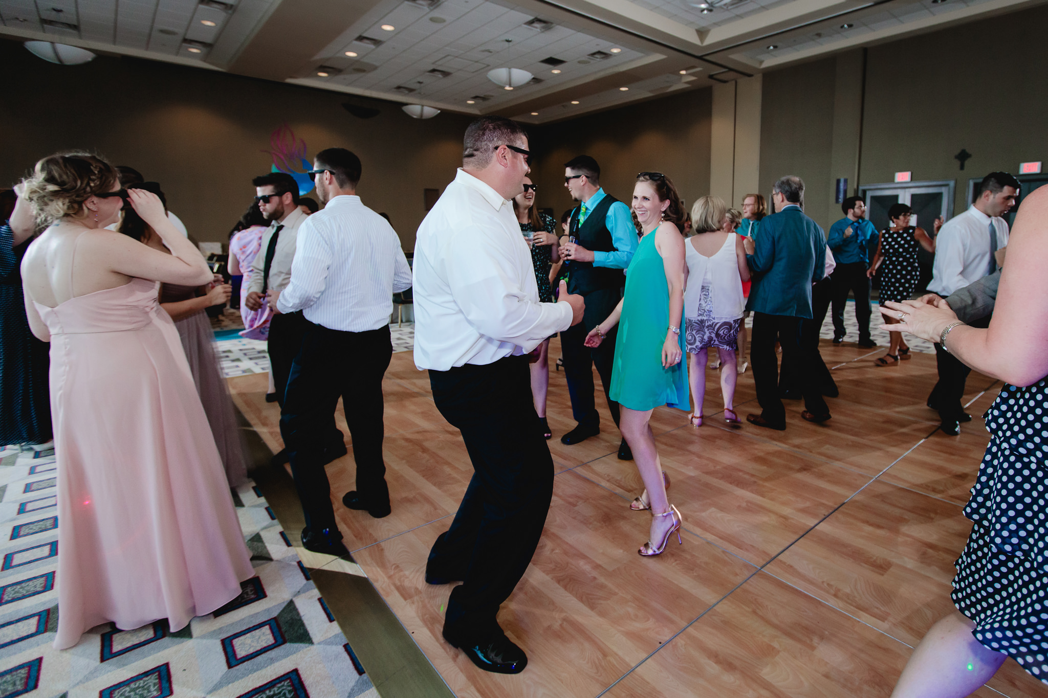 Guests dancing at a Duquesne University reception