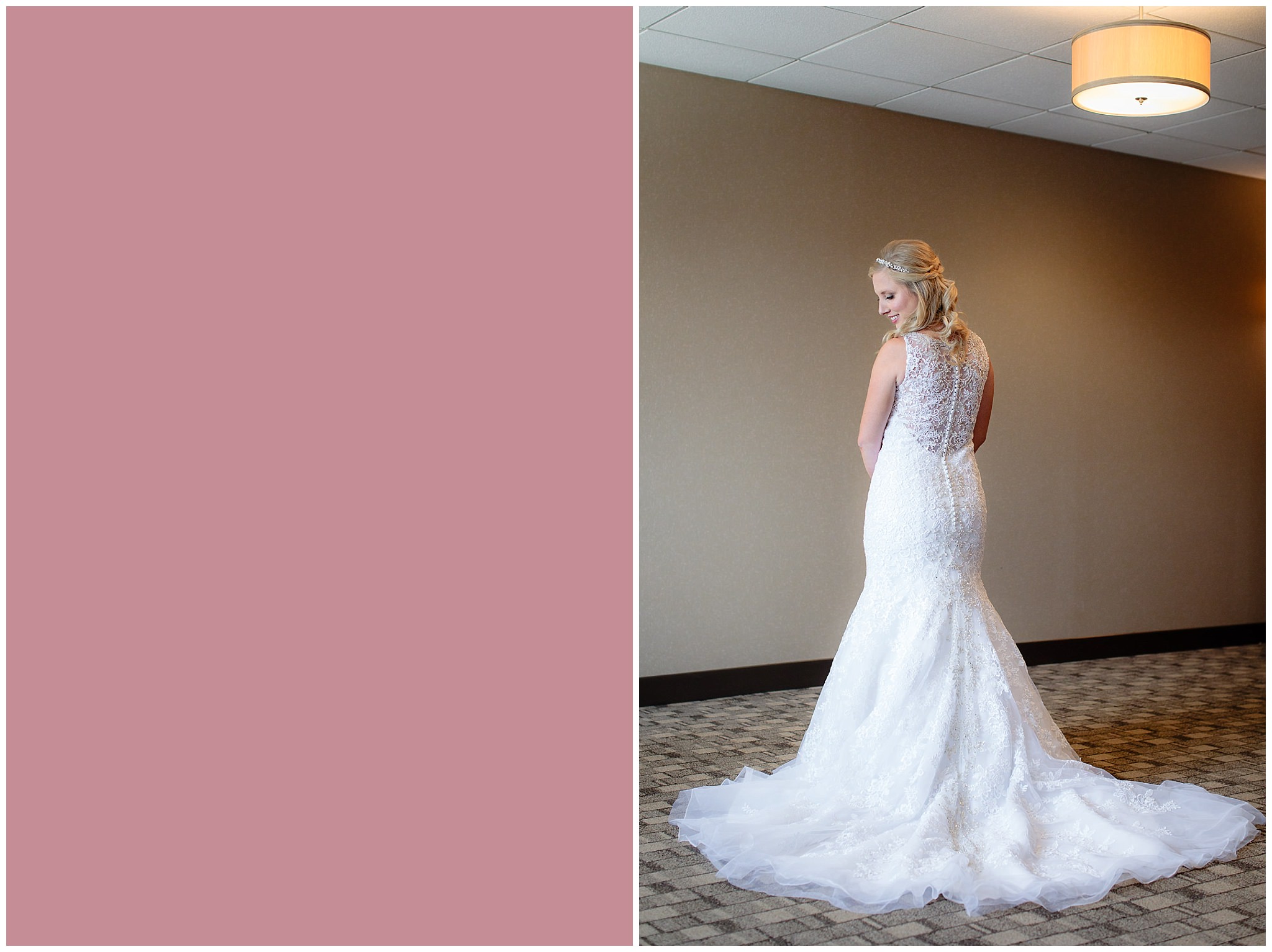 Bride poses in her Allure Couture wedding dress from Babette's Gowns in Pittsburgh, PA