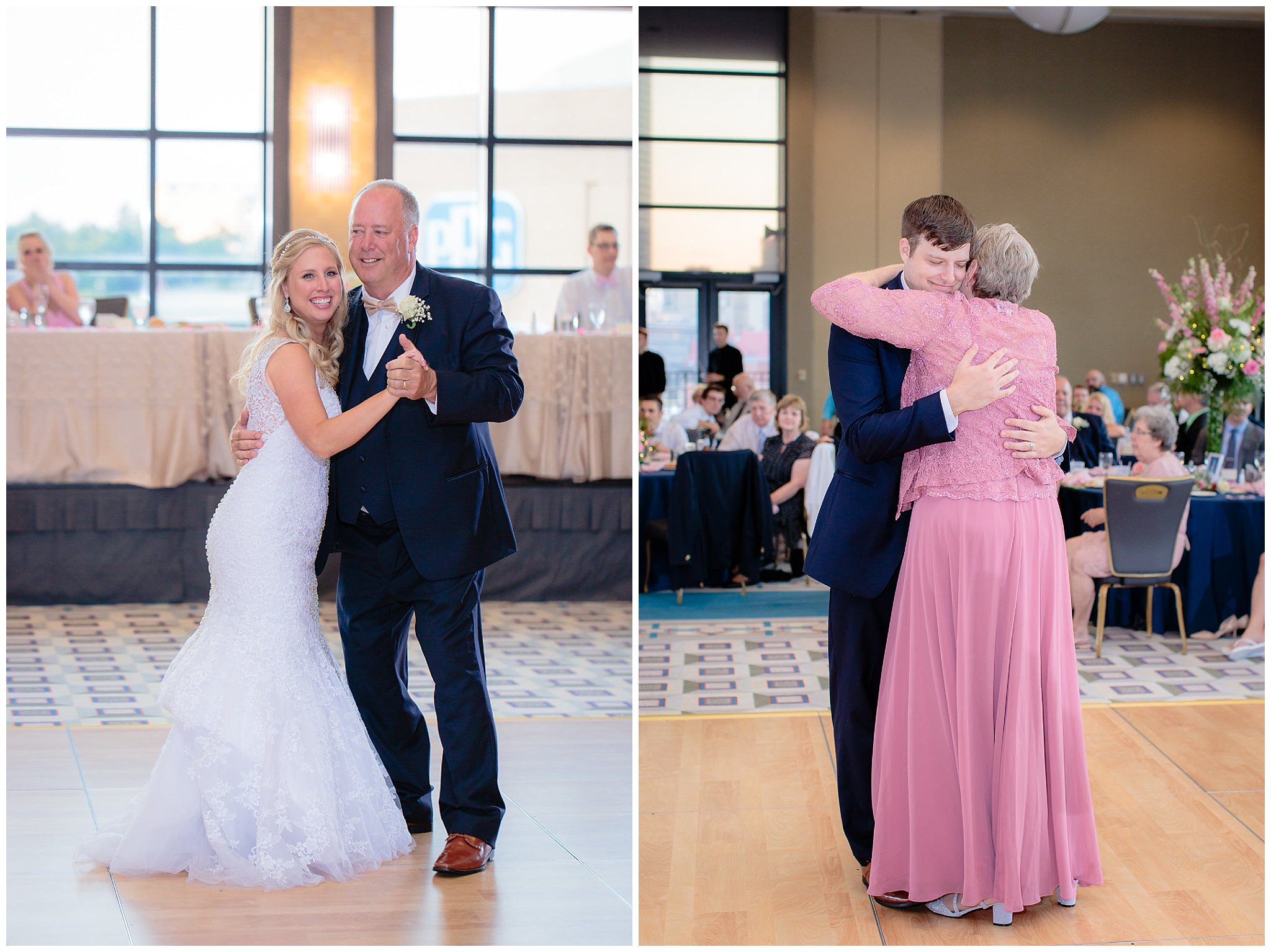 Parent dances at a Duquesne University wedding