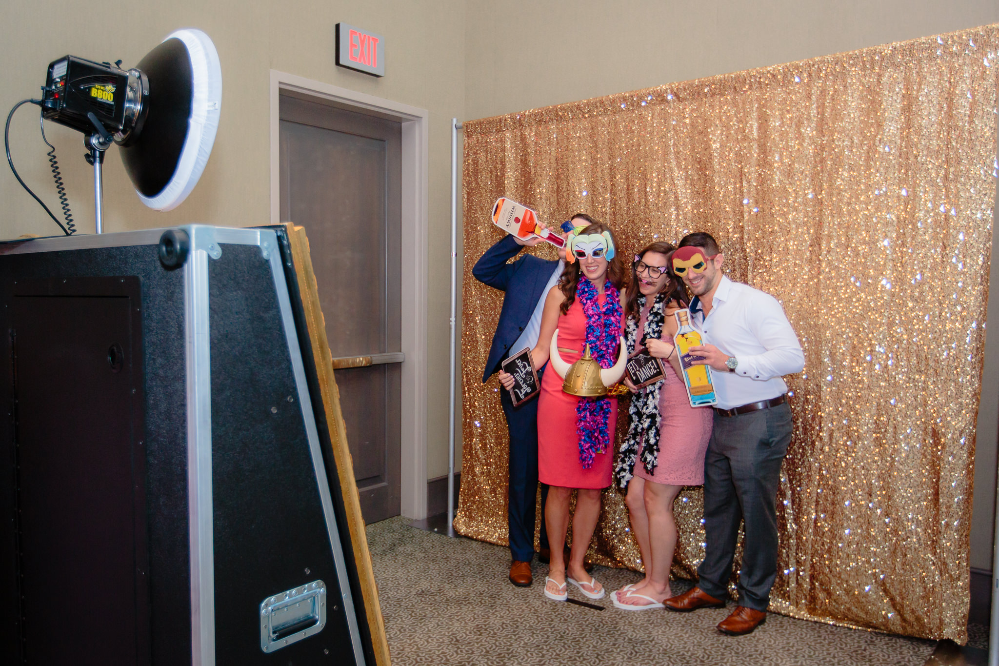 Soundwaves Event Group provides a photo booth for a Duquesne University wedding