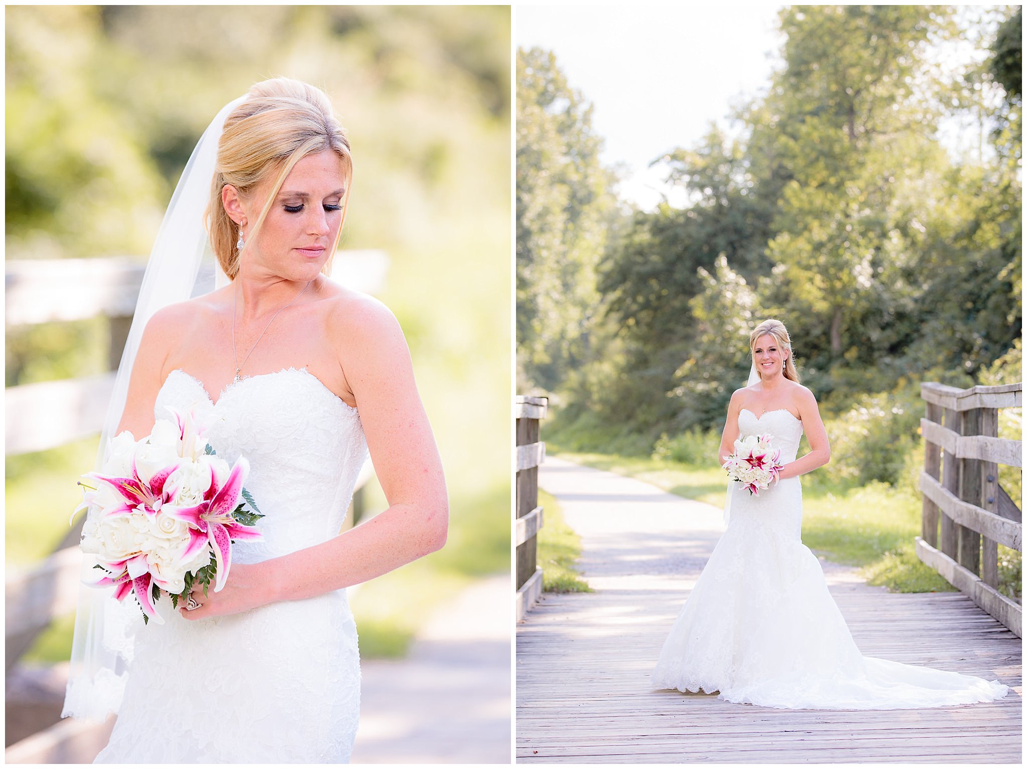 Bridal portraits in Robinson Township before a Pittsburgh Airport Marriott wedding