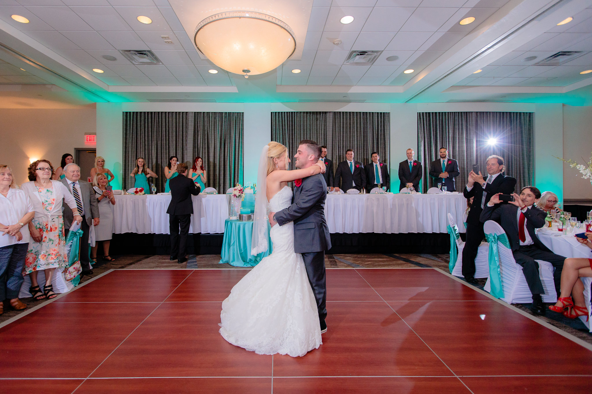 First dance in the Three Rivers Ballroom of the Pittsburgh Airport Marriott