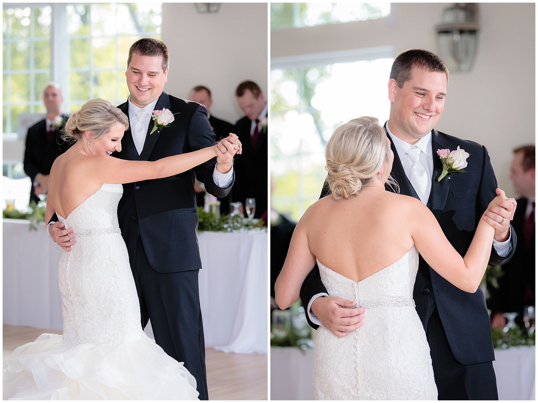 Newlyweds' first dance at their Greystone Fields wedding