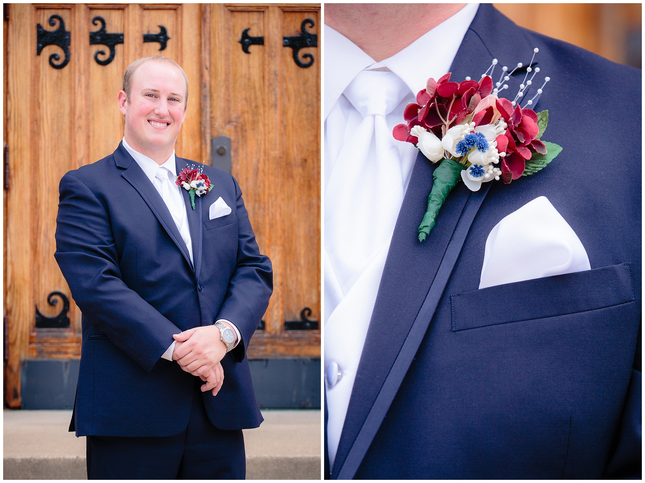 Groom portraits for a wedding at Mt. Lebanon United Methodist Church