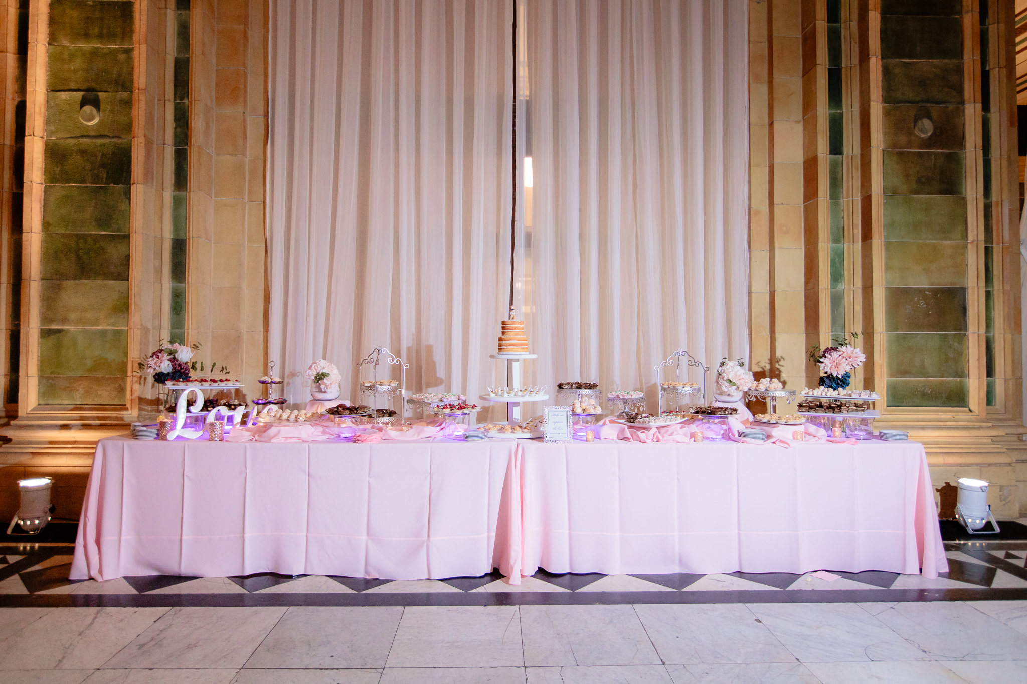 Full cookie table done by Rania's Catering for a reception at The Pennsylvanian