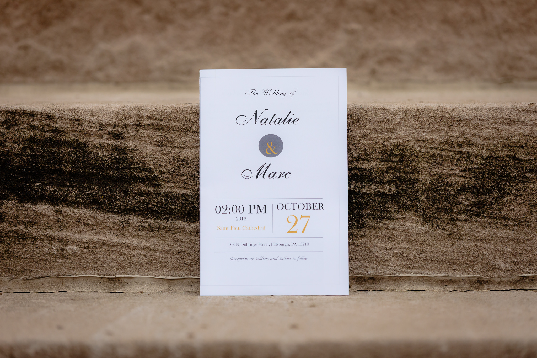 Wedding programs by Hello Beautiful Designs for a Saint Paul Cathedral wedding