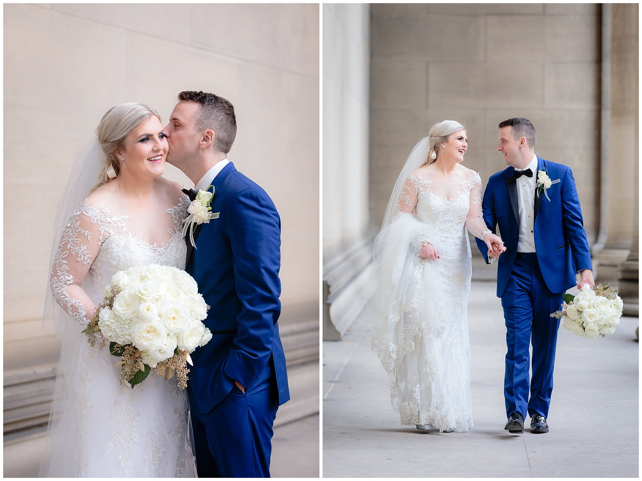 Classic traditional wedding portraits before a Soldiers & Sailors wedding