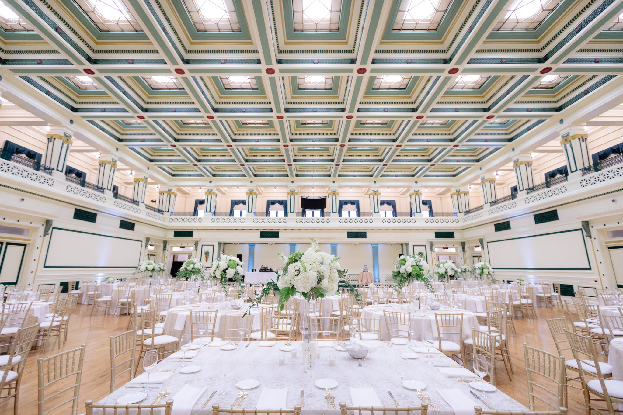 Soldiers & Sailors Memorial Hall set for an elegant wedding