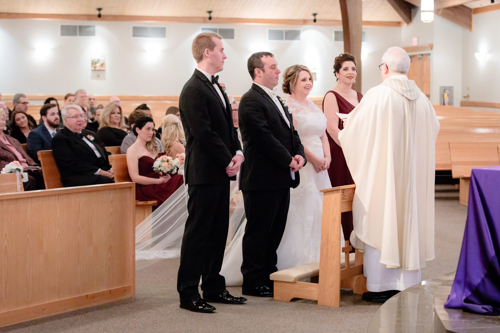 Marriage ceremony at Mother of Sorrows Church in Murrysville, PA