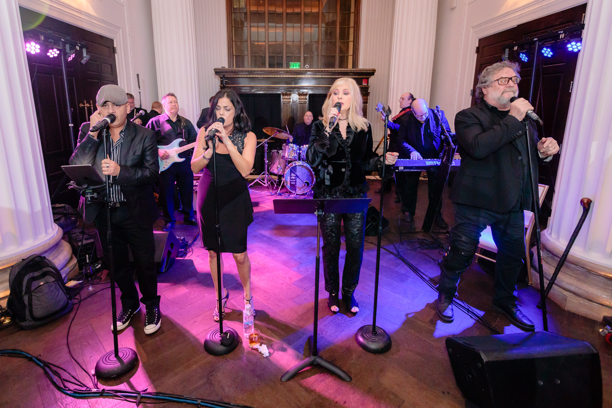 Three Rivers Entertainment's band In the Mood performs at a Hotel Monaco wedding reception