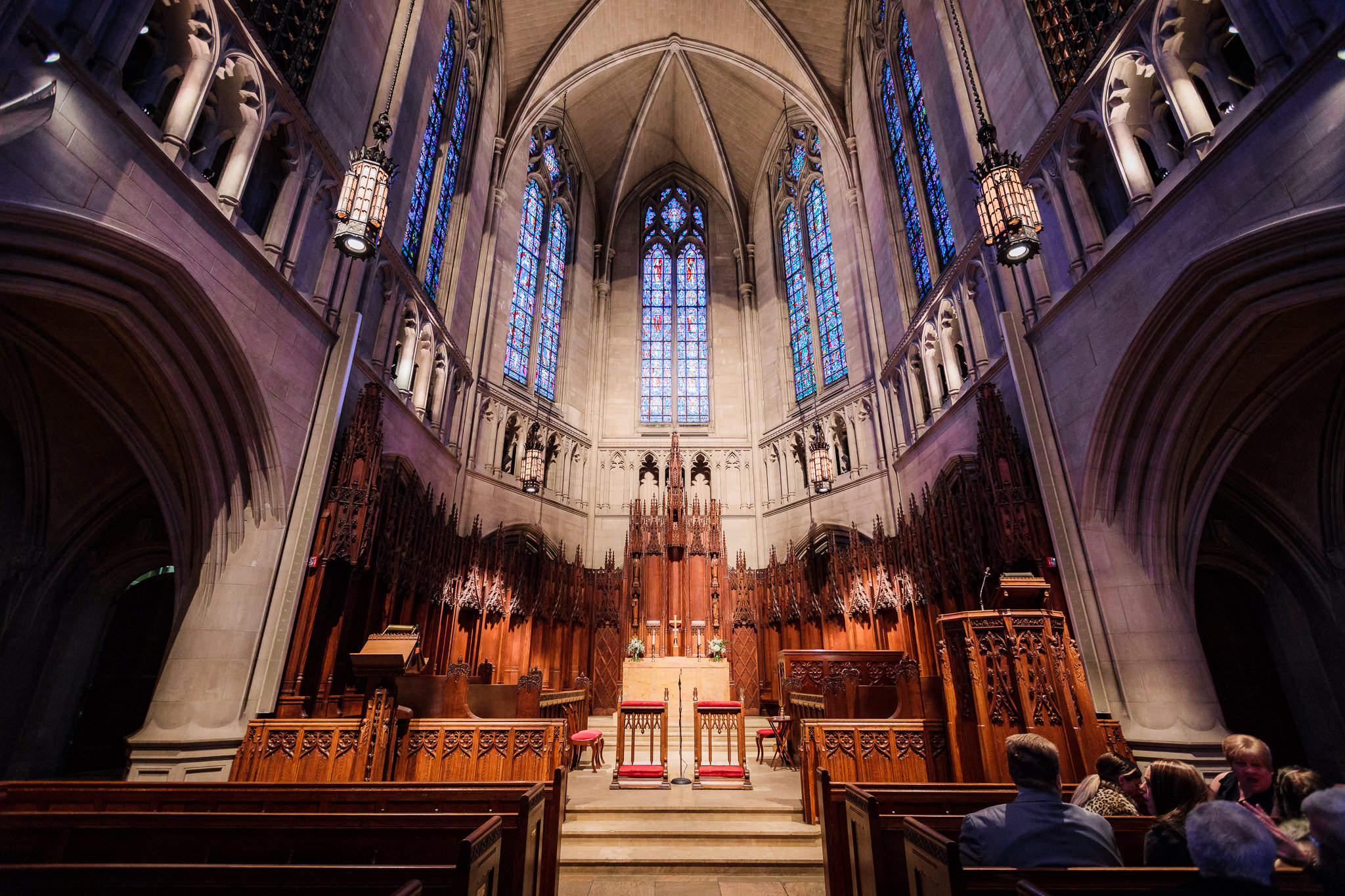 The altar of Heinz Memorial Chapel in Pittsburgh, PA