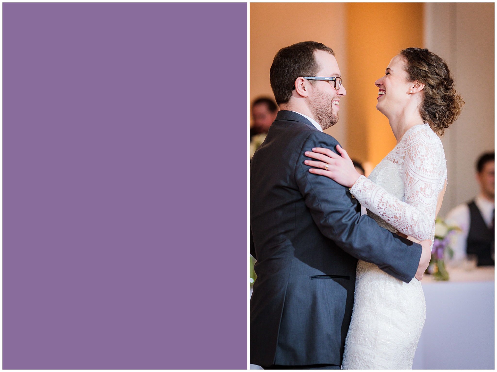 Bride & groom share their first dance at the DoubleTree Pittsburgh Downtown