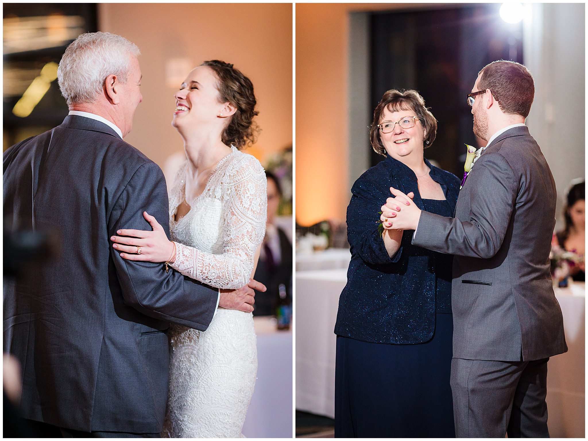Parent dances at a DoubleTree Pittsburgh Downtown wedding reception